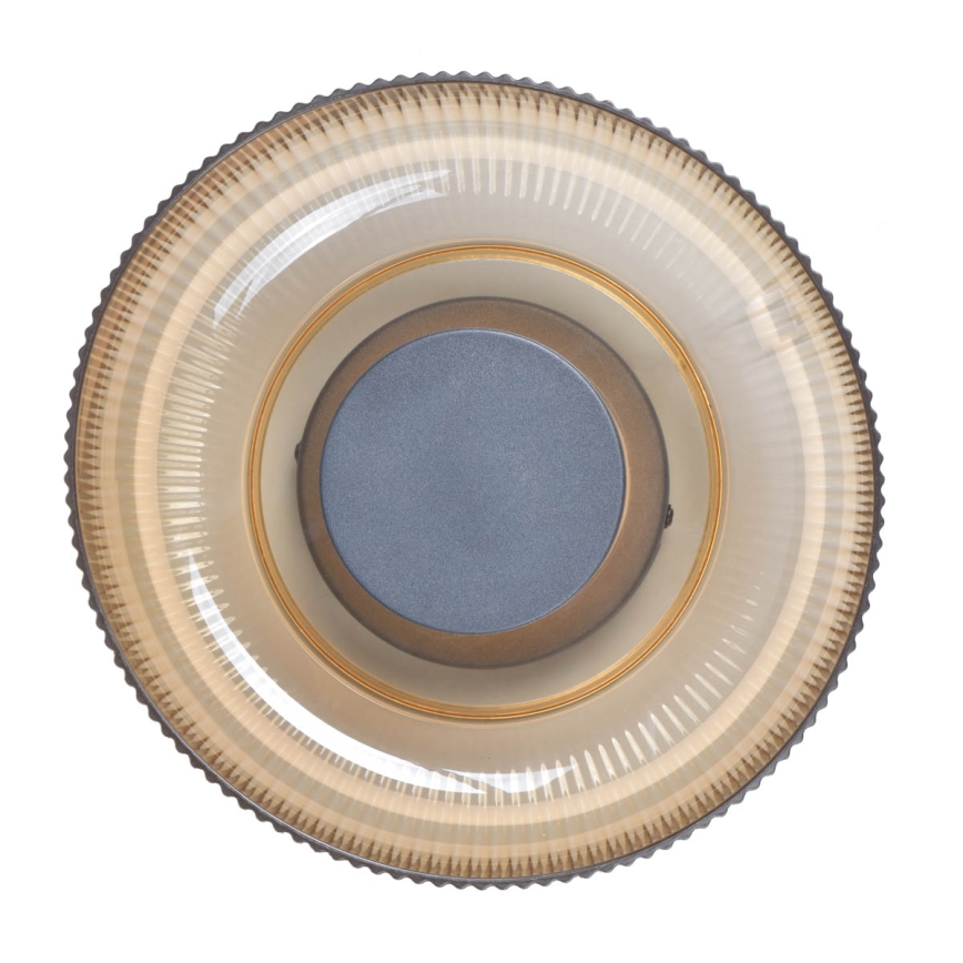 ITALUX - PASSO LED таванно осветително тяло LED/8W/230V 3000K диам. 25 см опушено бежово