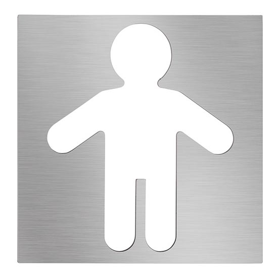 Икона Мъже 12x12 см неръждаема стомана/сребриста