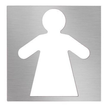 Икона Жени 12x12 cm неръждаема/сребриста