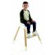 Jané - Детско столче за хранене 3в1 WOODY сиво