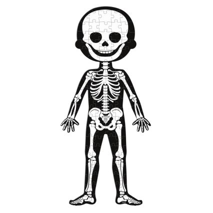 Janod - Детски образователен пъзел 225 бр. човешко тяло