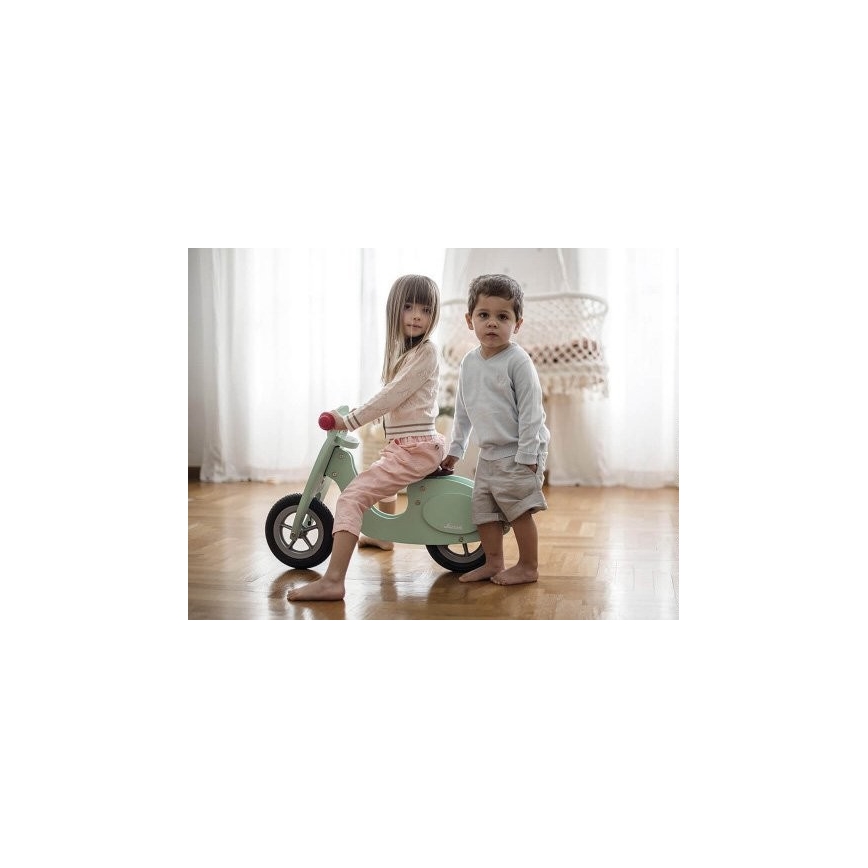 Janod - Детско колело за бутане VESPA зелено