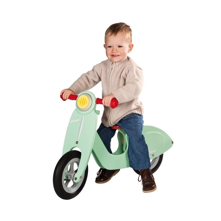 Janod - Детско колело за бутане VESPA зелено