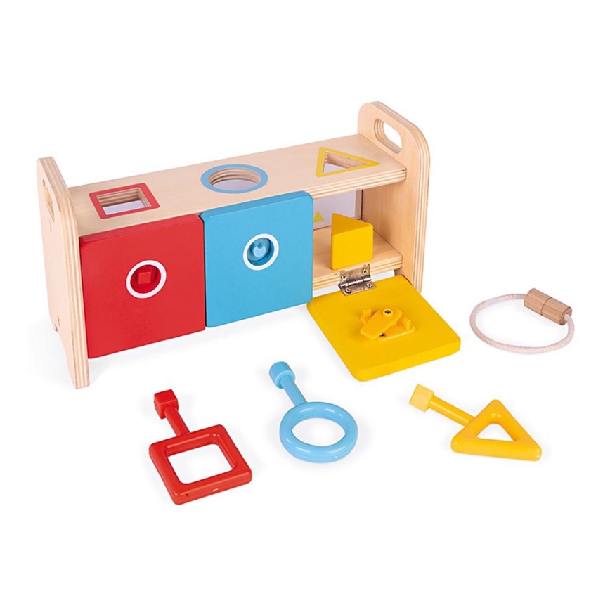 Janod - Дървена интерактивна играчка MONTESSORI 10 бр.