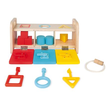 Janod - Дървена интерактивна играчка MONTESSORI 10 бр.