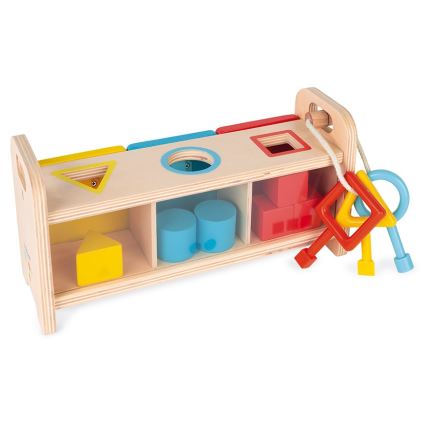 Janod - Дървена интерактивна играчка MONTESSORI 10 бр.