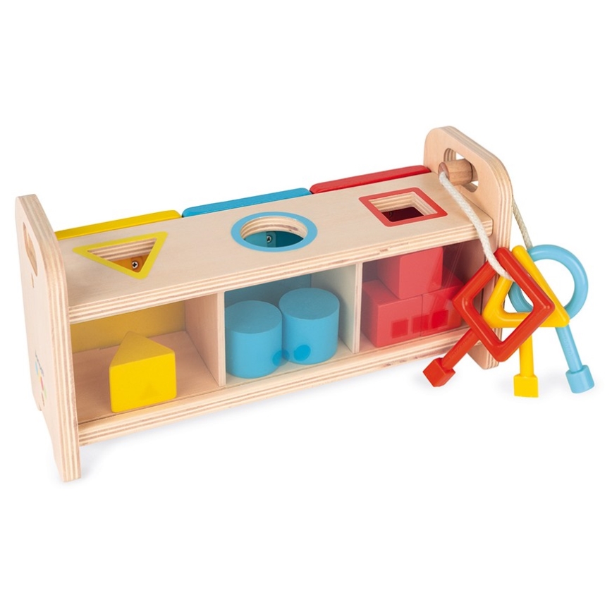 Janod - Дървена интерактивна играчка MONTESSORI 10 бр.