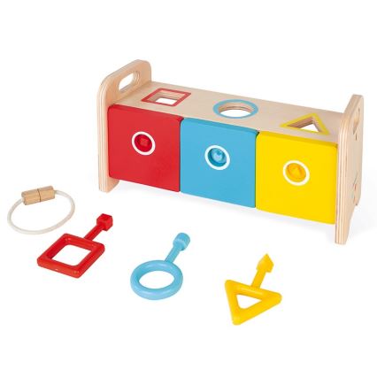 Janod - Дървена интерактивна играчка MONTESSORI 10 бр.