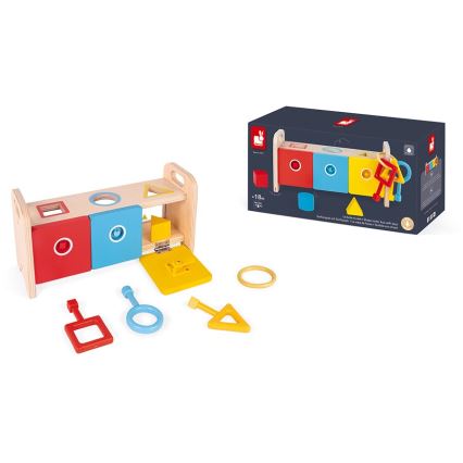 Janod - Дървена интерактивна играчка MONTESSORI 10 бр.