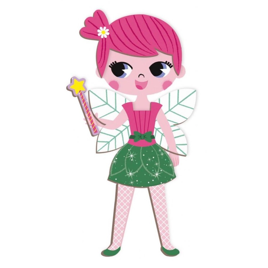 Janod - Магнитен интерактивен комплект MAGNETIBOOK момиче