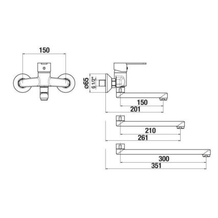 JIKA H3111Z70042201 - Кран за мивка LYRA 15x20,1 см лъскав хром