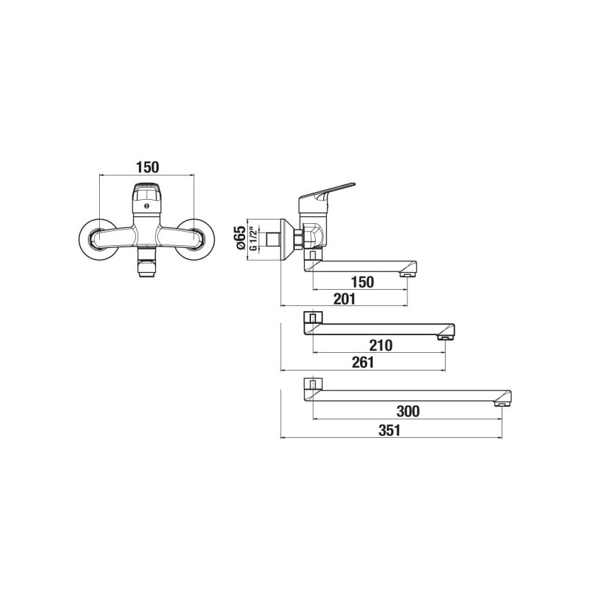 JIKA H3112E70042201 - Кран за мивка TALAS 15x20,1 см лъскав хром