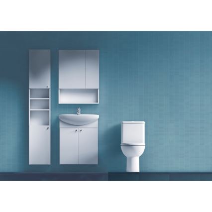JIKA H4532410383041 - Огледален шкаф с рафт LYRA 80x60 см бял