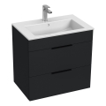 JIKA H4536021763521 - Баня шкаф с мивка CUBE 60,7x65 см, черен