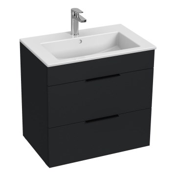 JIKA H4536021763521 - Баня шкаф с мивка CUBE 60,7x65 см, черен