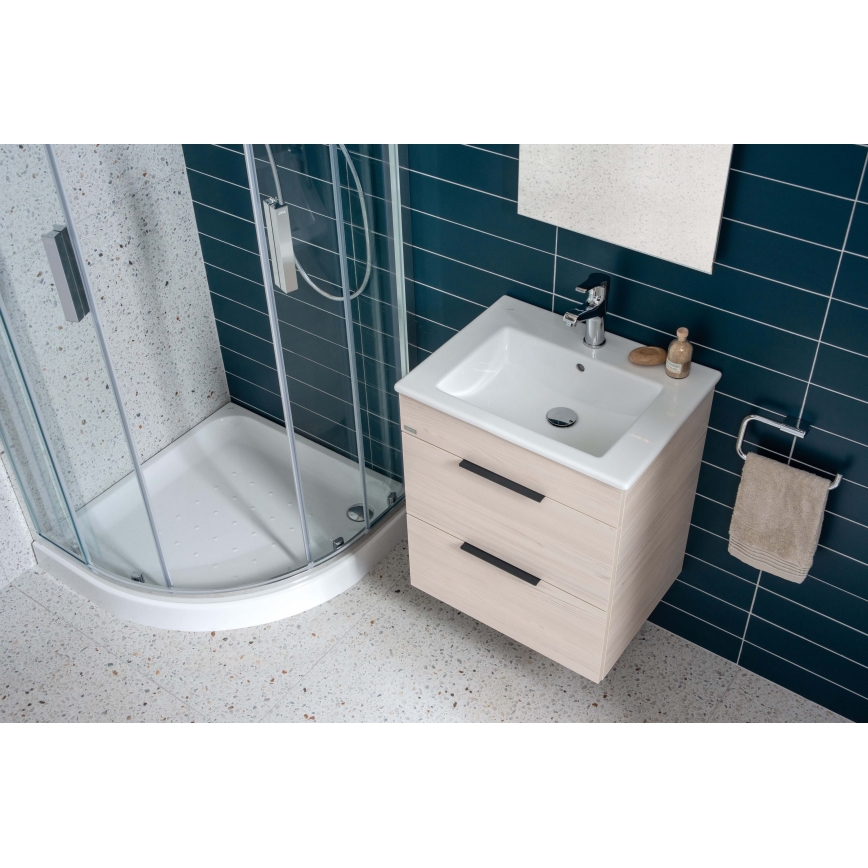 JIKA H4536021765141 - Шкаф за баня с мивка CUBE 60,7x65 см, ясен