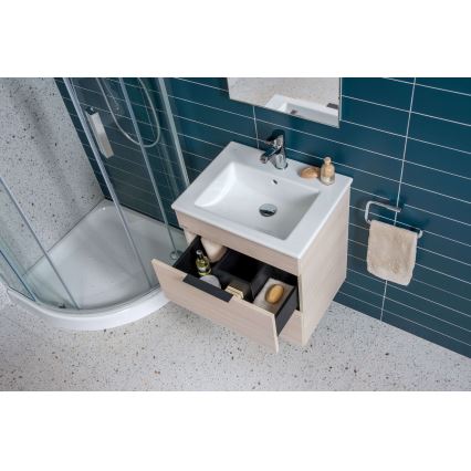 JIKA H4536021765141 - Шкаф за баня с мивка CUBE 60,7x65 см, ясен