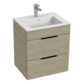 JIKA H4536121765141 - Шкаф за баня с мивка CUBE 60,7x55 см, ясень