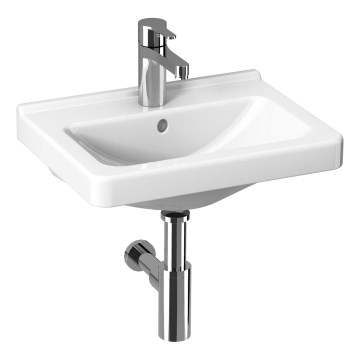 JIKA H8114220001041 - Стенна мивка CUBITO 45x34 см керамика/бял