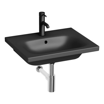 JIKA H8127127161041 - Стенна мивка MIO 55x45 см керамика/матов черен