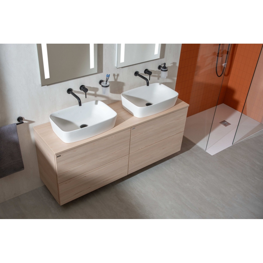 JIKA H8183820001041 - Басейн с плот LYRA 55x40 см керамика/бял