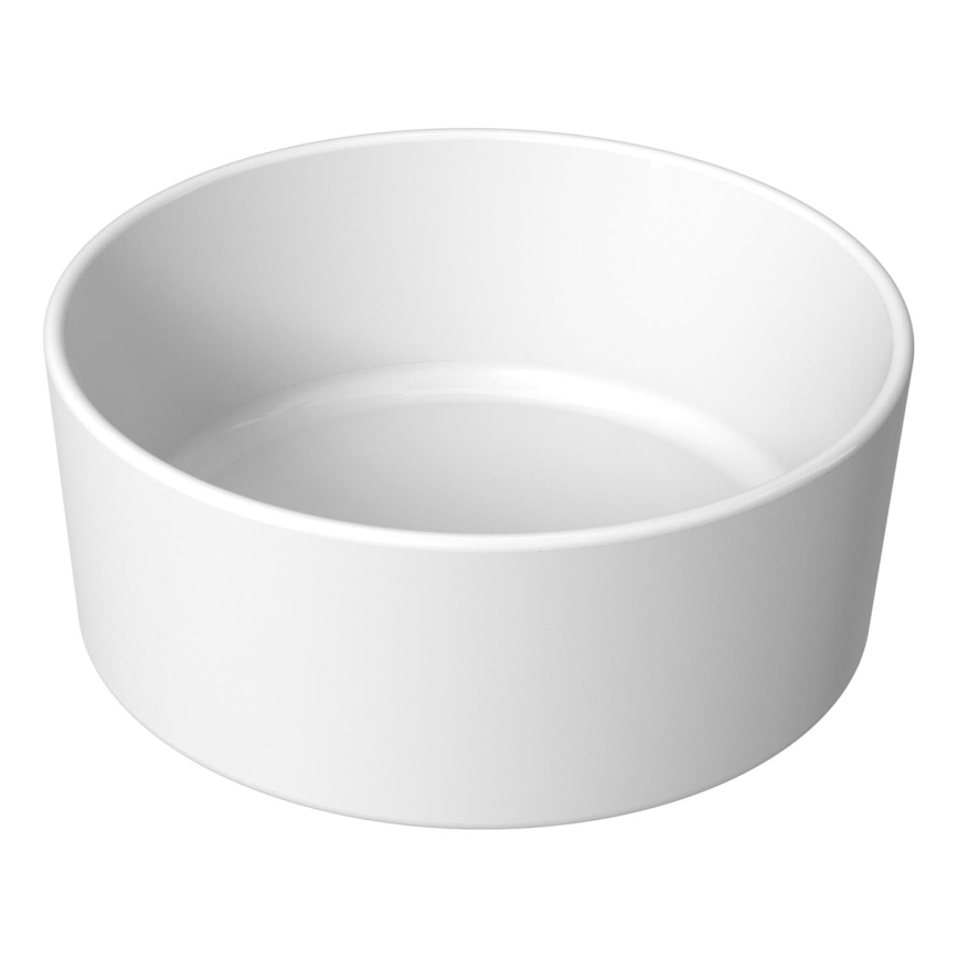 JIKA H8184200001121 - Мивка за плот CUBITO Ø 40 см керамика/бял цвят