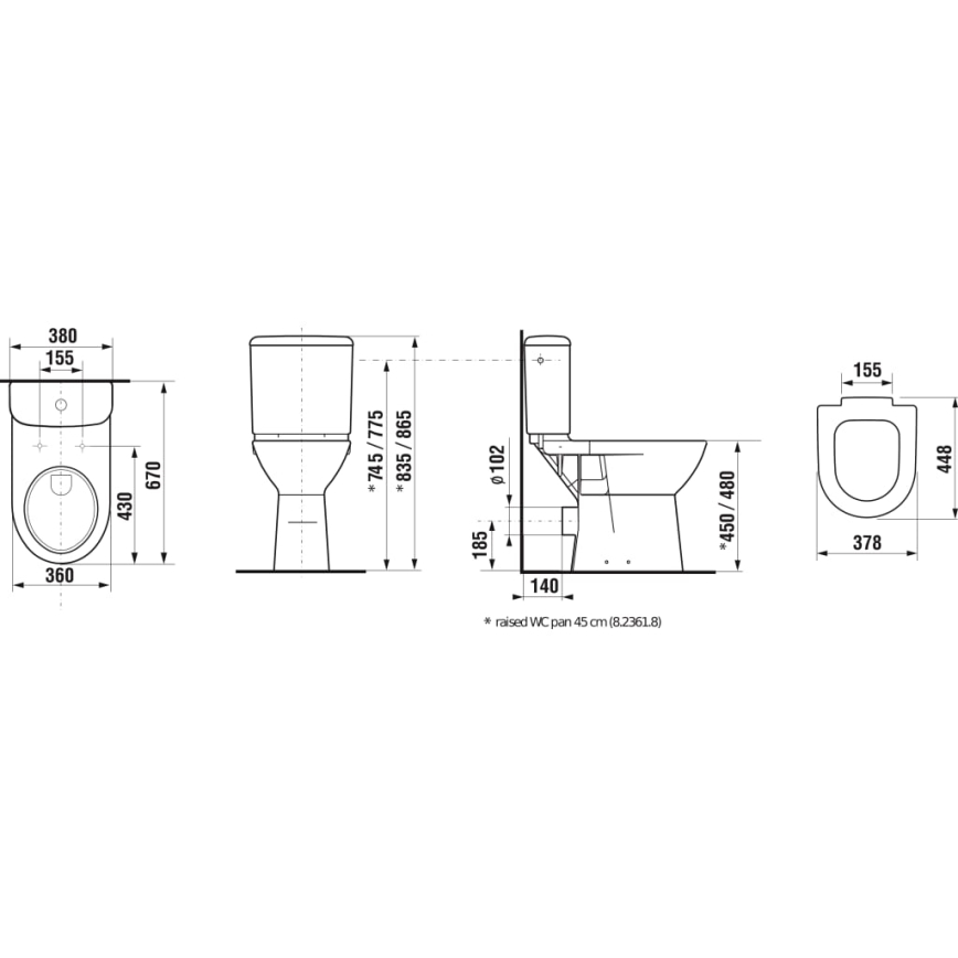 JIKA H8236160000001 - тоалетна чиния DEEP керамика/бяла