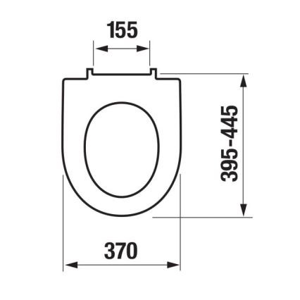 JIKA H8903850000631 - Тоалетна седалка SoftClose LYRA duroplast/бял