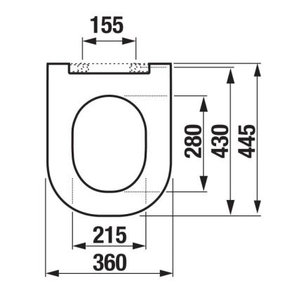 JIKA H8917150000631 - Тоалетна седалка MIO от дуропласт/бяла
