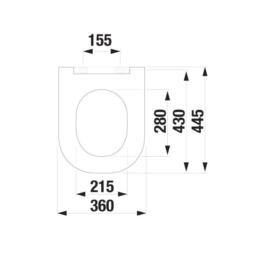 JIKA H8917167160631 - Тоалетна седалка SoftClose MIO duroplast/матов черен