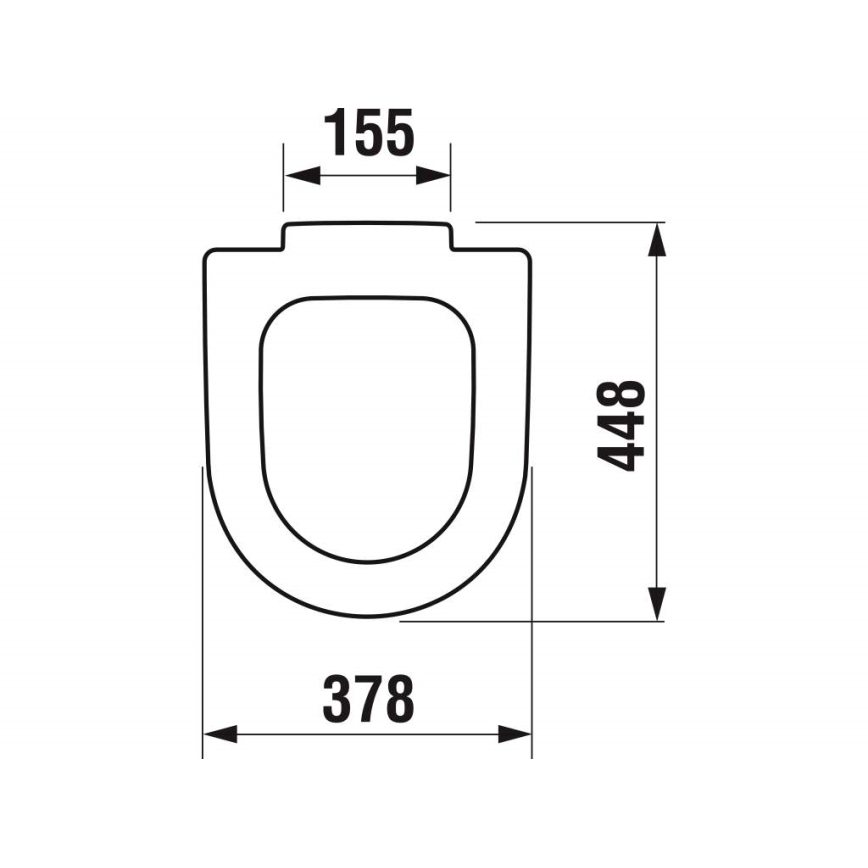 JIKA H8932823000631 - Тоалетна седалка DEEP дуропласт/бяла