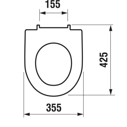 JIKA H8933843000631 - Тоалетна седалка LYRA дуропласт/бяла
