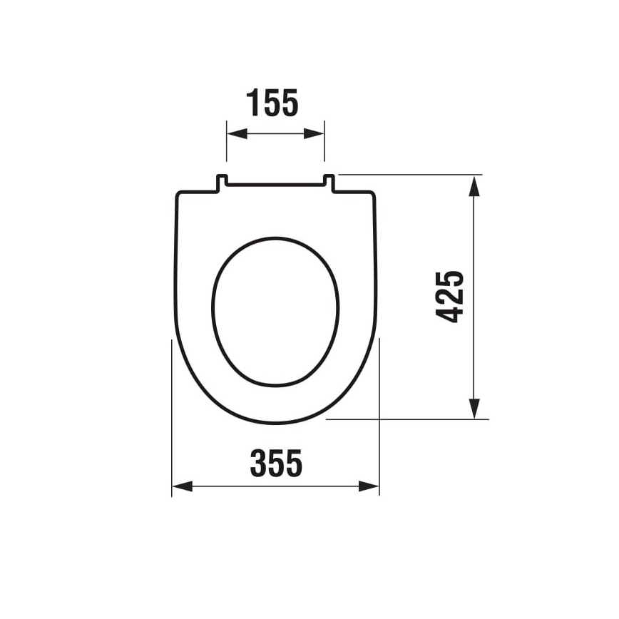 JIKA H8933843000631 - Тоалетна седалка LYRA дуропласт/бяла