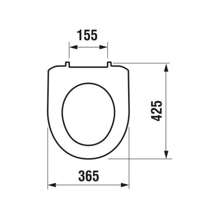 JIKA H8933870000001 - Тоалетна седалка LYRA термопласт/бял