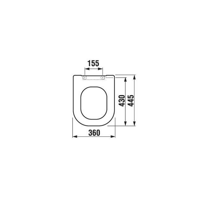 JIKA H8936103000631 - Тоалетна седалка DEEP, дуропласт/бяла