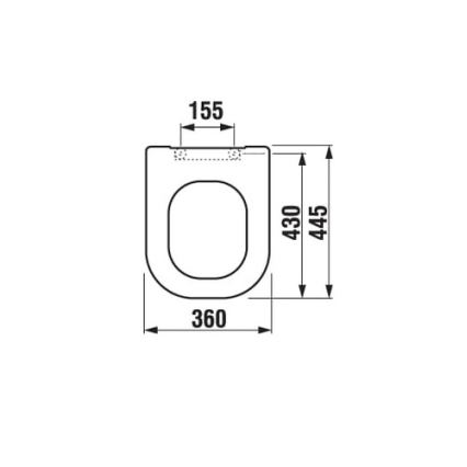 JIKA H8936113000631 - Тоалетна седалка SoftClose DEEP дуропласт/бяла