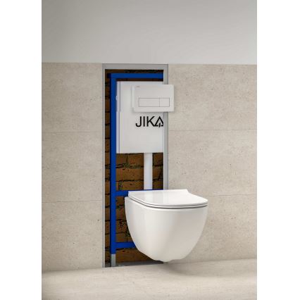 JIKA H8936620000001 - Бутон за промиване DUAL PRO, бял