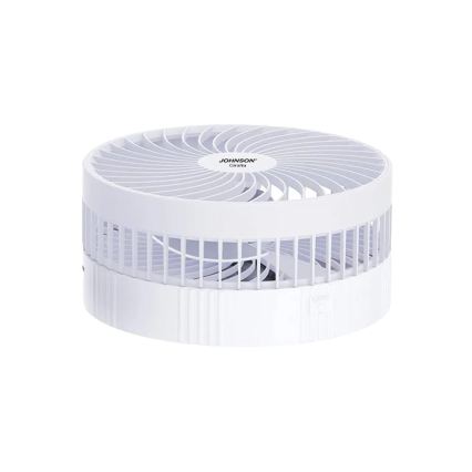 JOHNSON - Акумулаторен настолен вентилатор GIRAFFA 5W/3,7V 1200 mAh диаметър 20 см бял