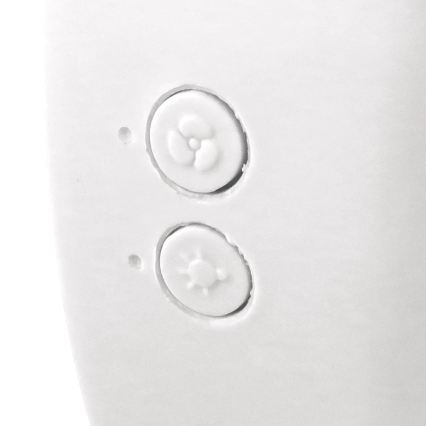 JOHNSON - LED RGB презареждаем настолен вентилатор многоцветен LED/5W/3,7V 1200 mAh пр. 14 см бял