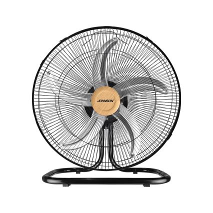 JOHNSON - Стоящ вентилатор 3 в 1 WOOD 80W/230V 130 см черен/бежов