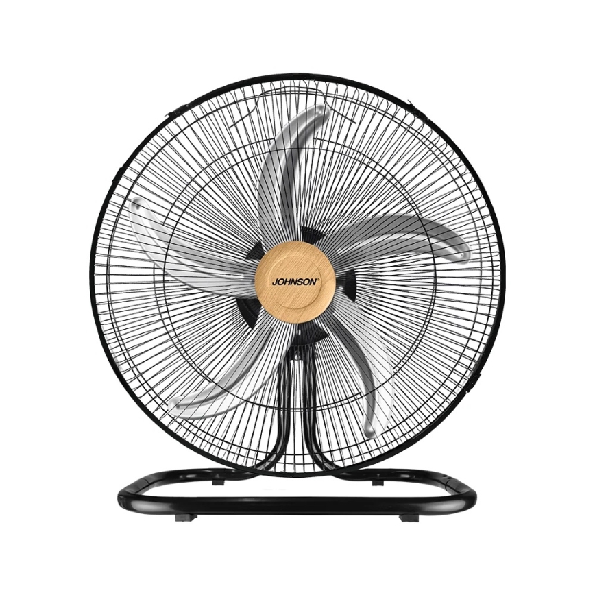 JOHNSON - Стоящ вентилатор 3 в 1 WOOD 80W/230V 130 см черен/бежов