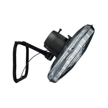 JOHNSON - Стоящ вентилатор 3 в 1 WOOD 80W/230V 130 см черен/бежов