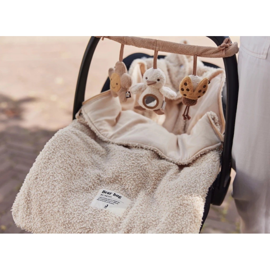 Jollein - Чувал за детско автомобилно столче BOUCLE 42x82 см натурален