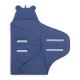 Jollein - Памучно одеяло за повиване BASIC STRIPE 100x105 см джинсово син