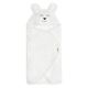 Jollein - Одеяло за повиване fleece Bunny 100x105 см снежнобял