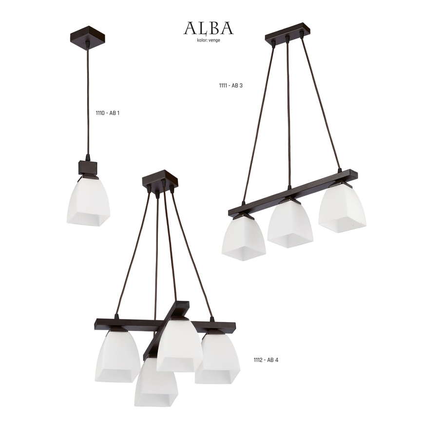 Jupiter 1112 - AB4 - Висящ Полилей ALBA 4xE27/60W/230V