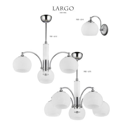 Jupiter 1132 - LO5 - Висящи лампи LARGO 5xE27/60W/230V