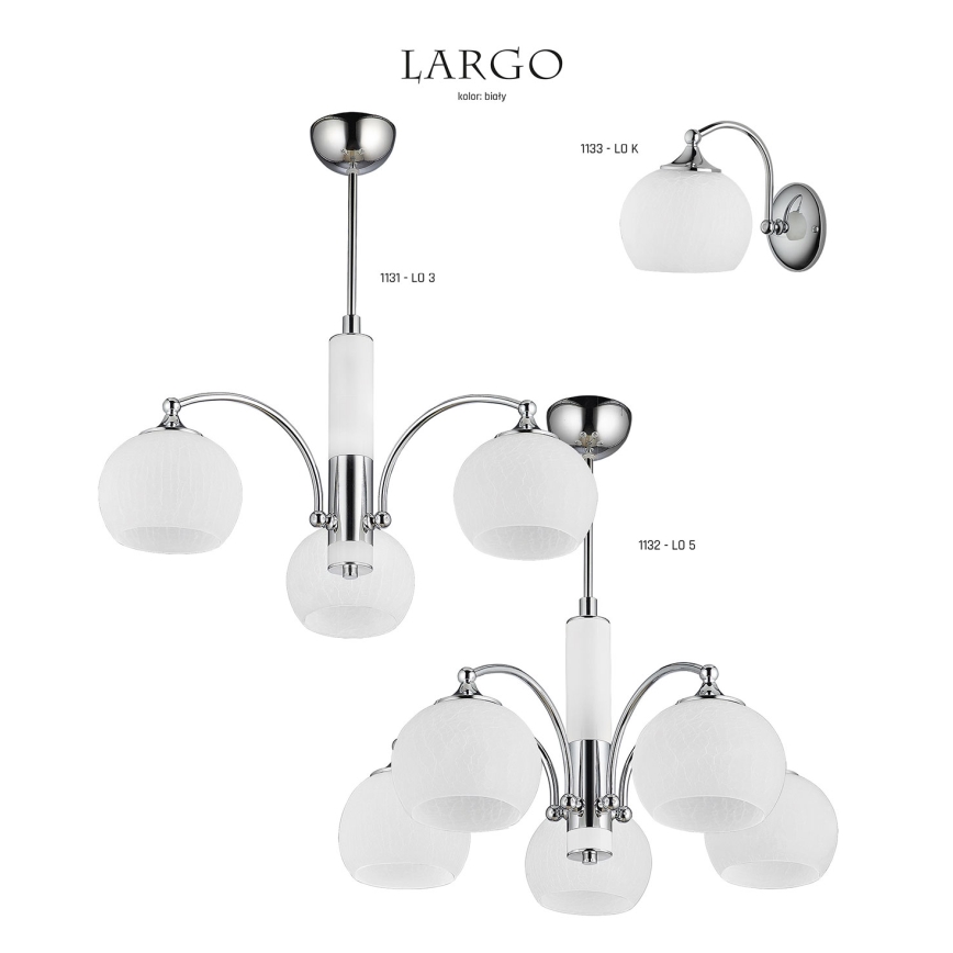 Jupiter 1132 - LO5 - Висящи лампи LARGO 5xE27/60W/230V