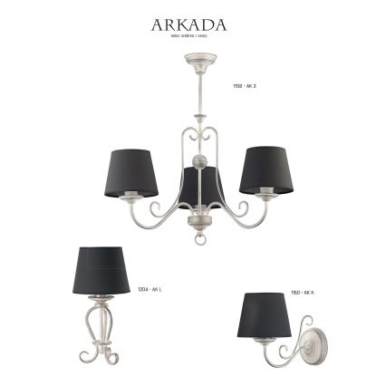 Jupiter 1204 - Настолна лампа ARKADA 1xE27/60W/230V 