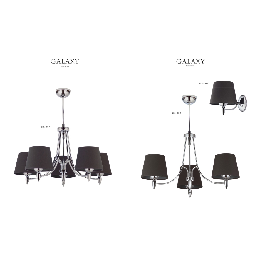 Jupiter 1256 - GX K - Стенна лампа GALAXY 1xE27/60W/230V